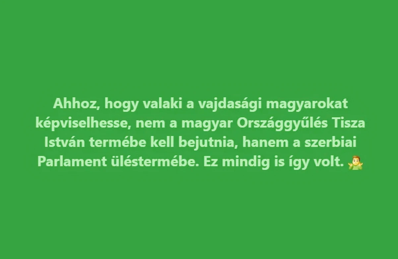 „A féltékeny VMSZ „kép-mutató” reakciója” l Fotó: Facebook