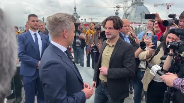 Magyar Péter és Havasi Bertalan egy korábbi felvételen Fotó: Panyi Miklós Facebook oldala