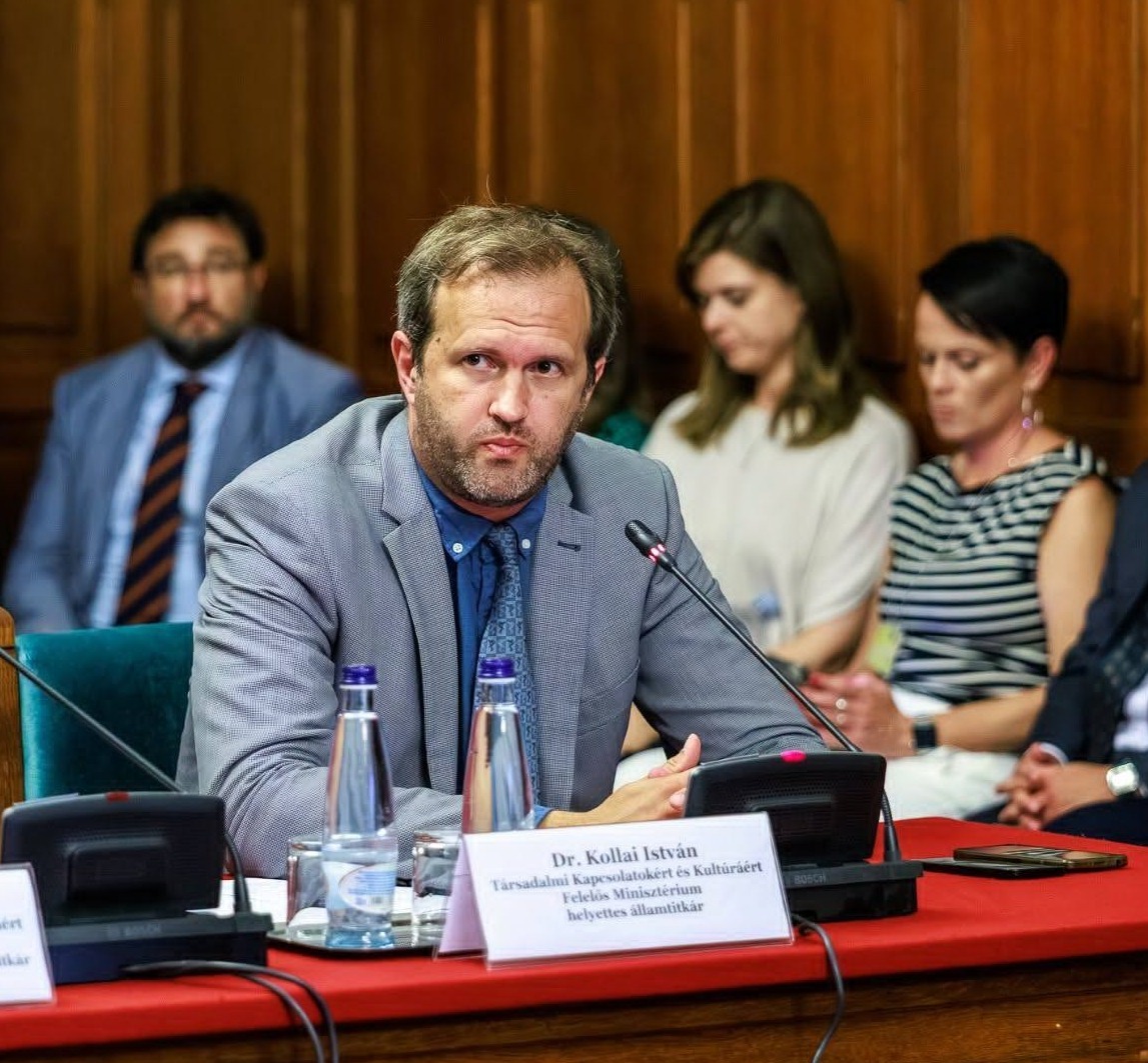 Kollai István helyettes államtitkár a Magyarságpolitikai Bizottság július 16-i ülésén l Fotó: Facebook