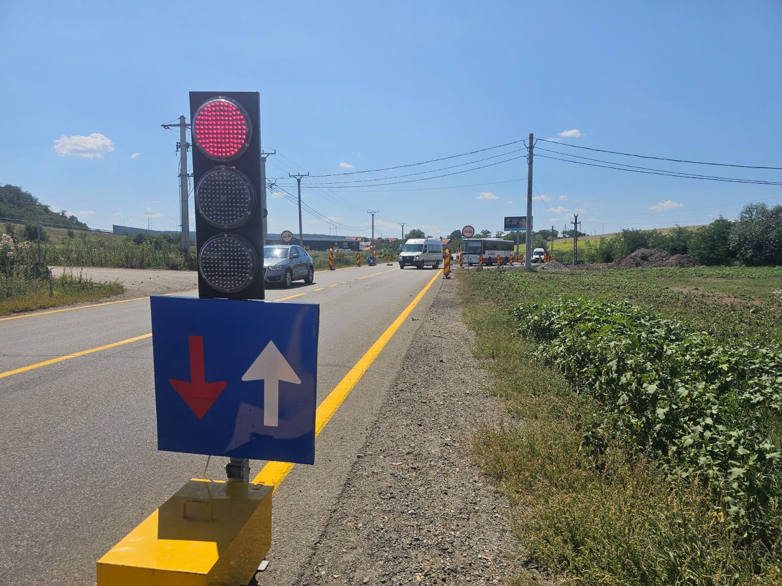 A 15-ös számú országút kerelőszentpáli szakasza | Fotó: Brassói Regionális Út- és Hídügyi Igazgatóság