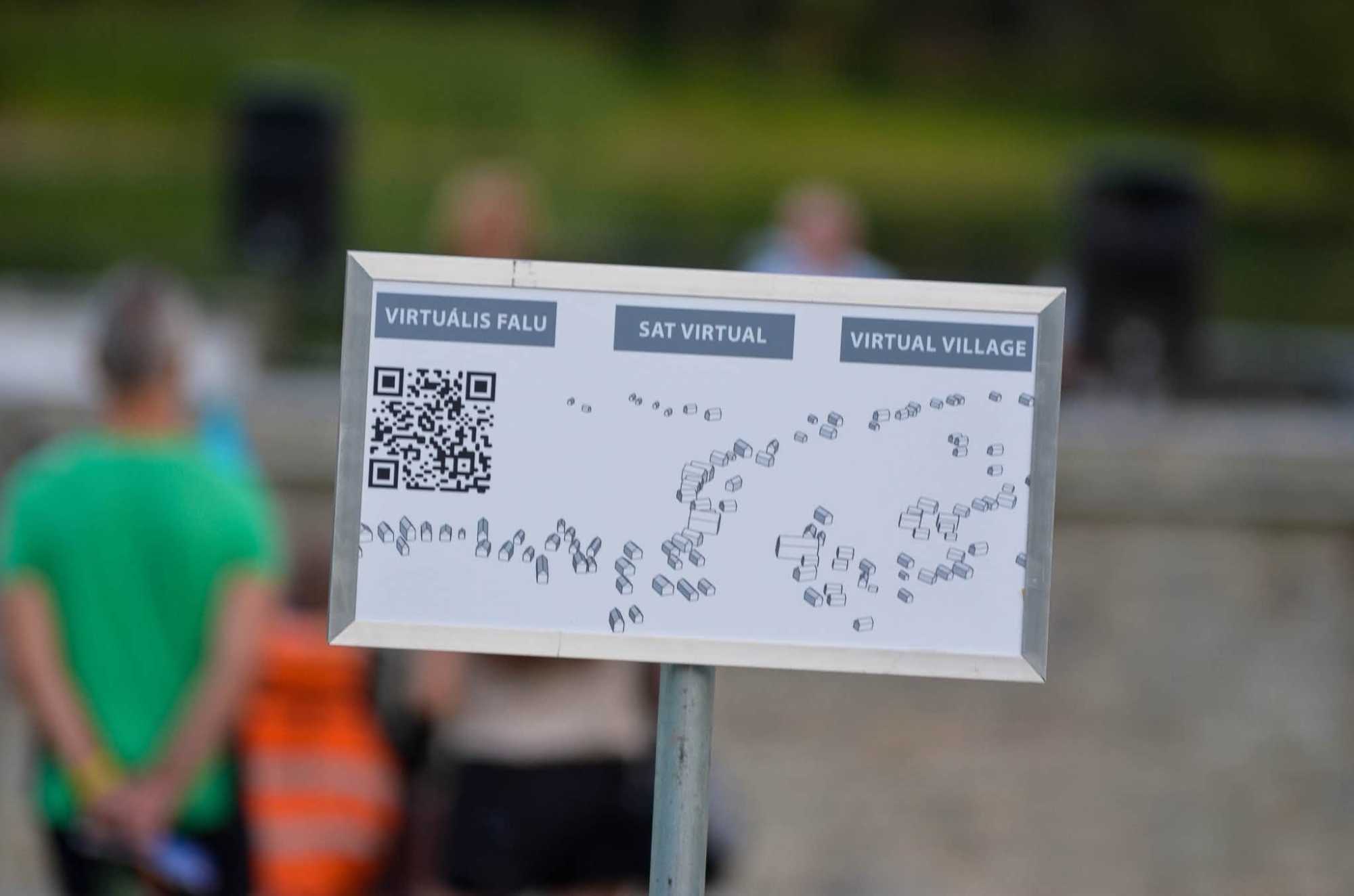 Virtuális térkép az elárasztott faluról | Fotó: Csibi Attila Facebook oldala