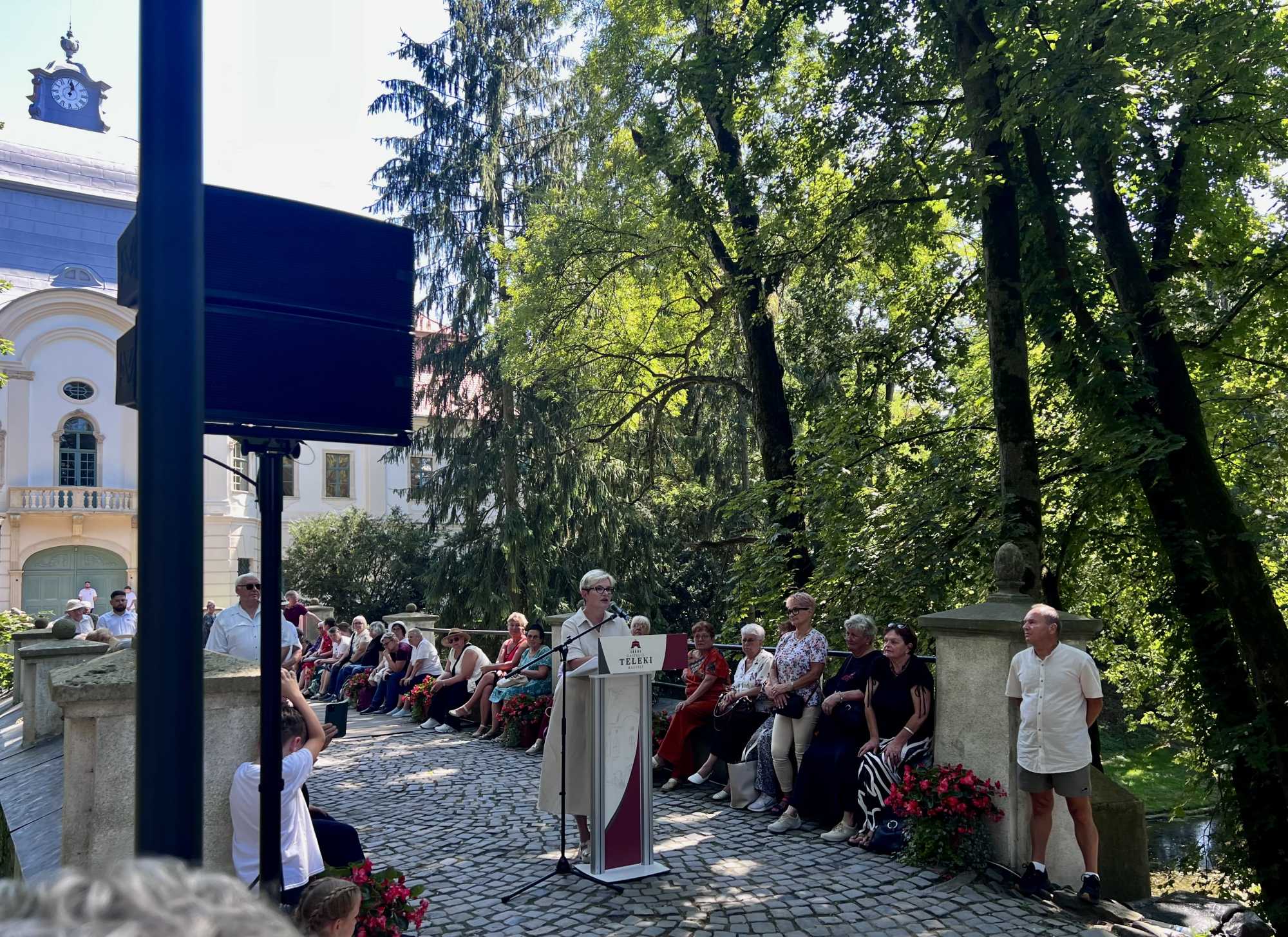 Hegedüs Csilla a Teleki kastély átadásán | Fotó: Rákóczi Kinga