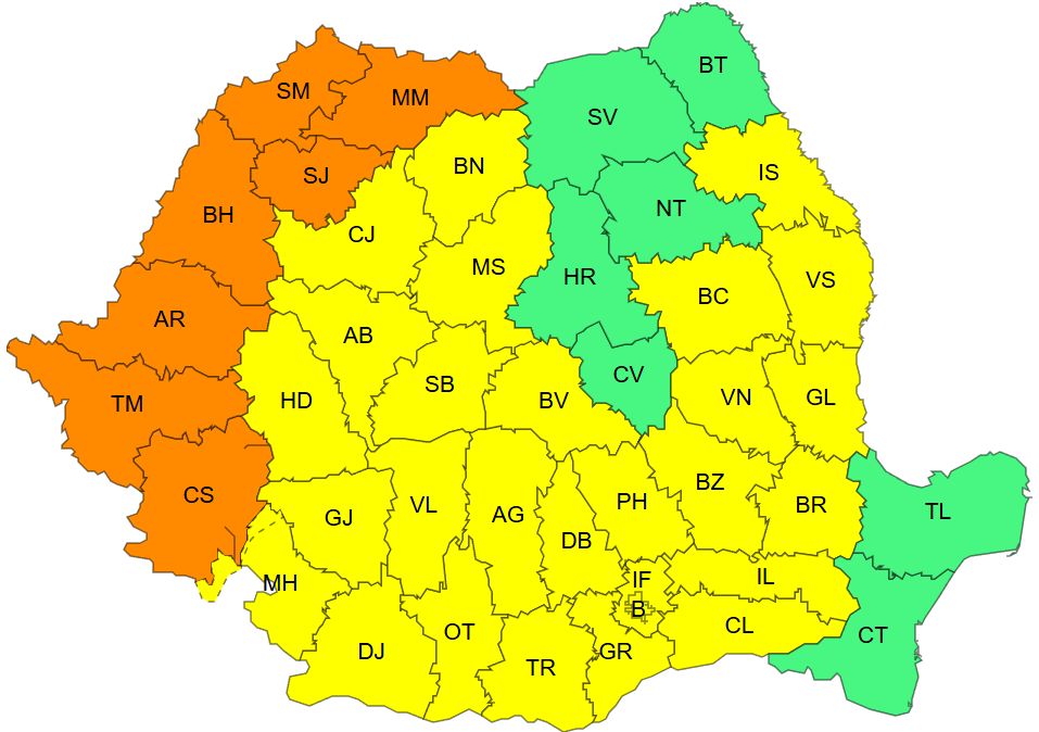 Ez vár ránk kedden: lesz 39 fok is. | Kép forrása: meteoromania.ro