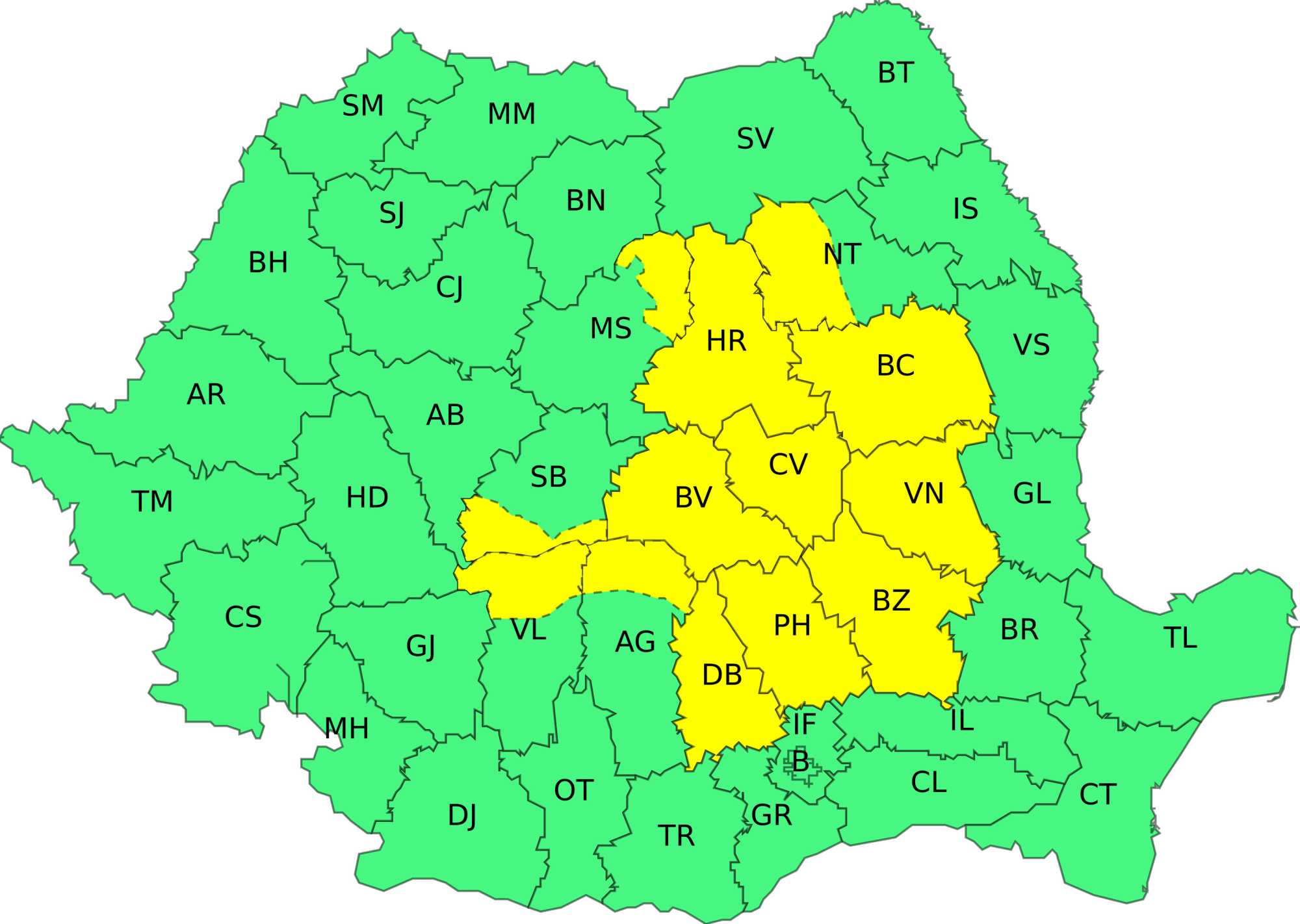 Kiadták szerdára riasztást | Térkép: ANM