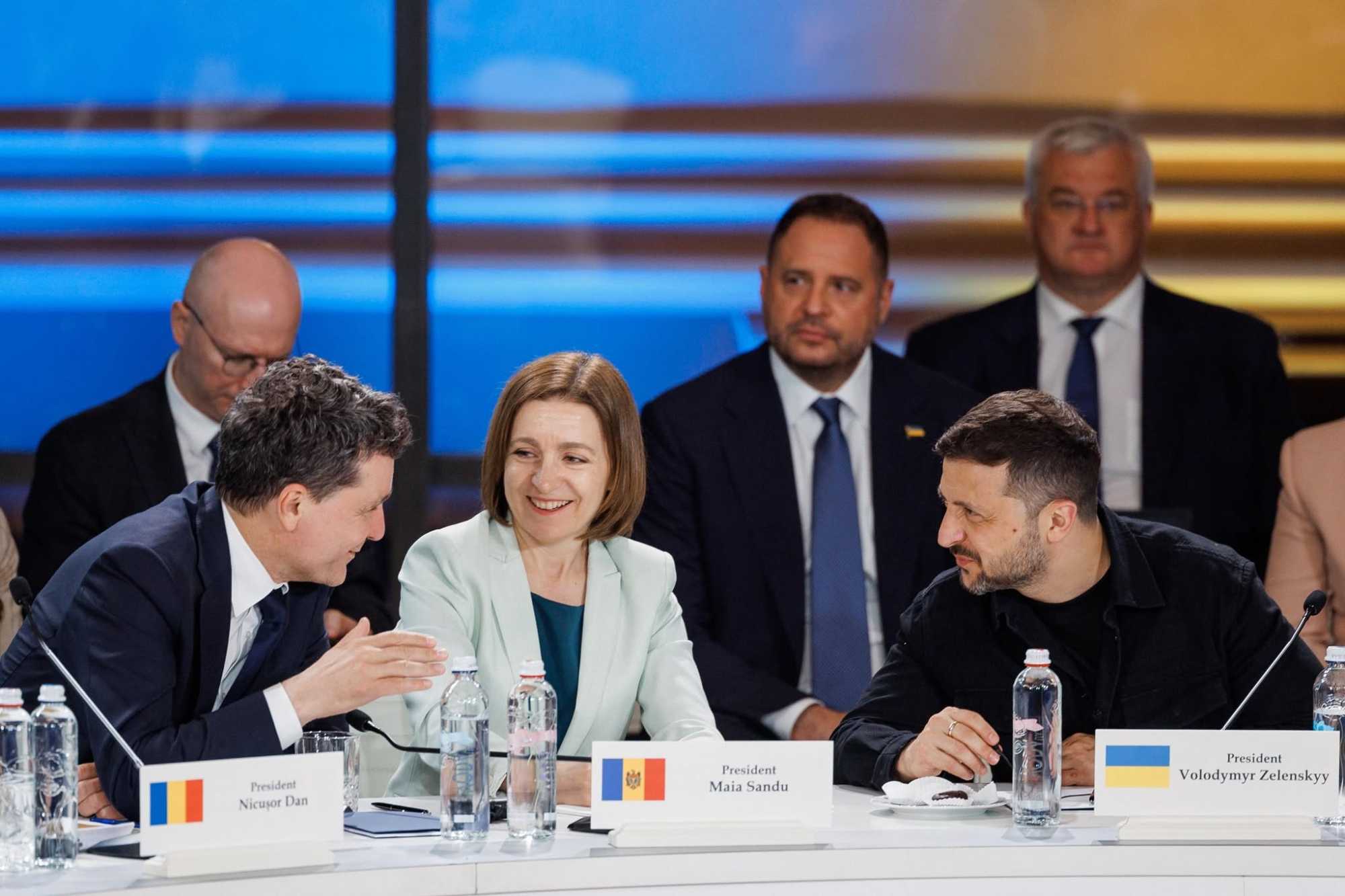A három államfő Moldova függetlenségének ünnepnapján találkozik | Fotó: Maia Sandu Facebook-oldala