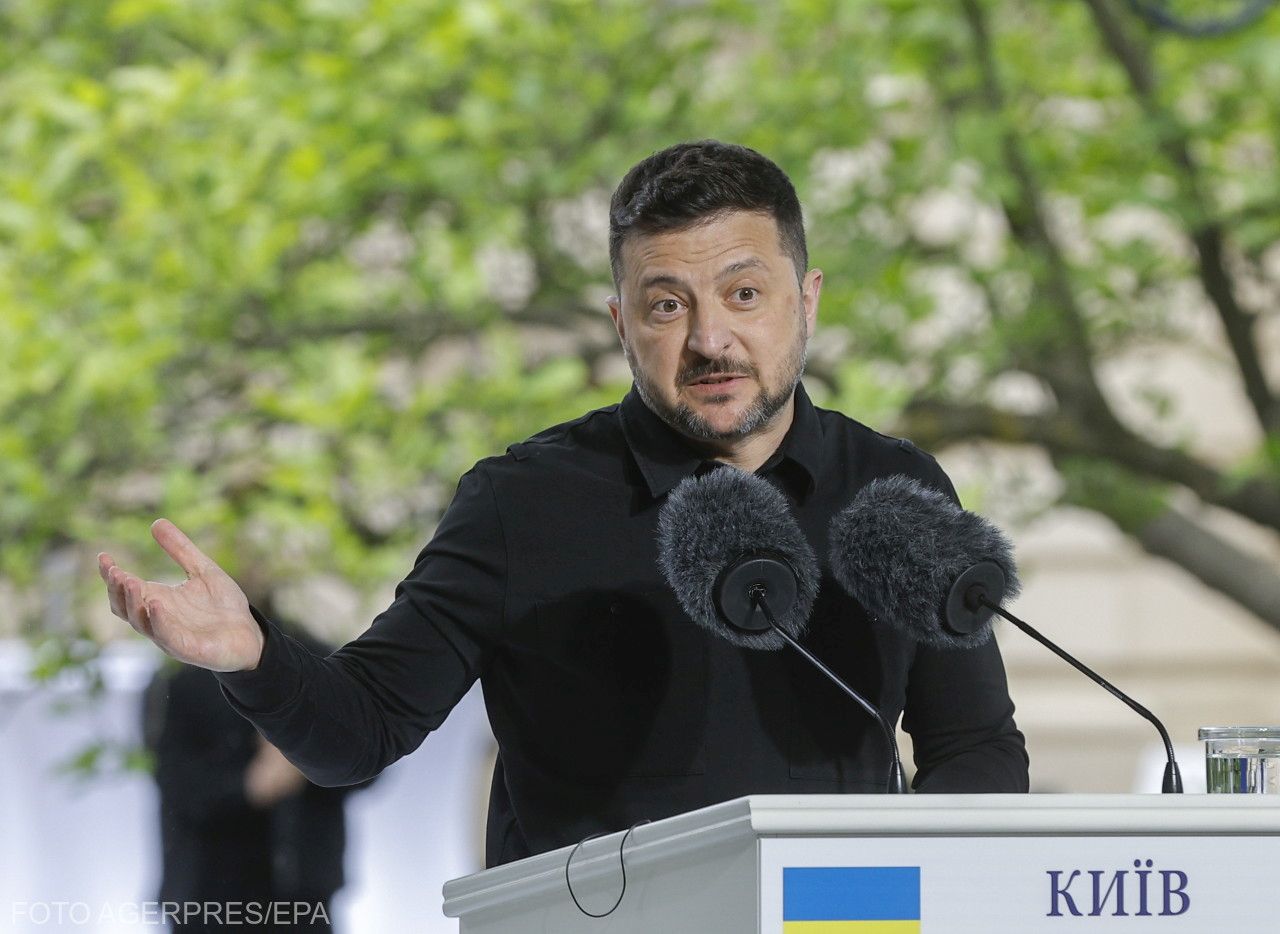 Zelenszkij támogatja a tűzszünetet. | Korábbi felvétel | Fotó: Agerpres