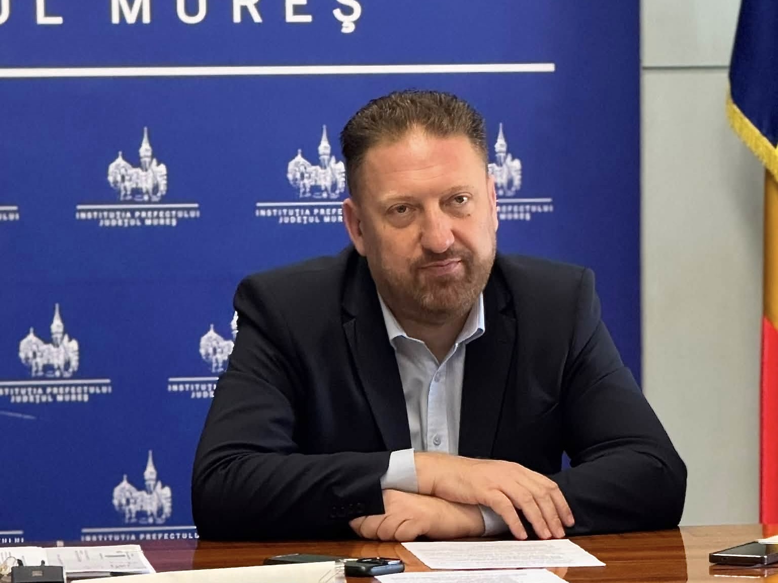 Barabási Antal Szabolcs Maros megyei prefektus. | Fotó: Maros Megyei Prefektusi Hivatal Facebook oldala