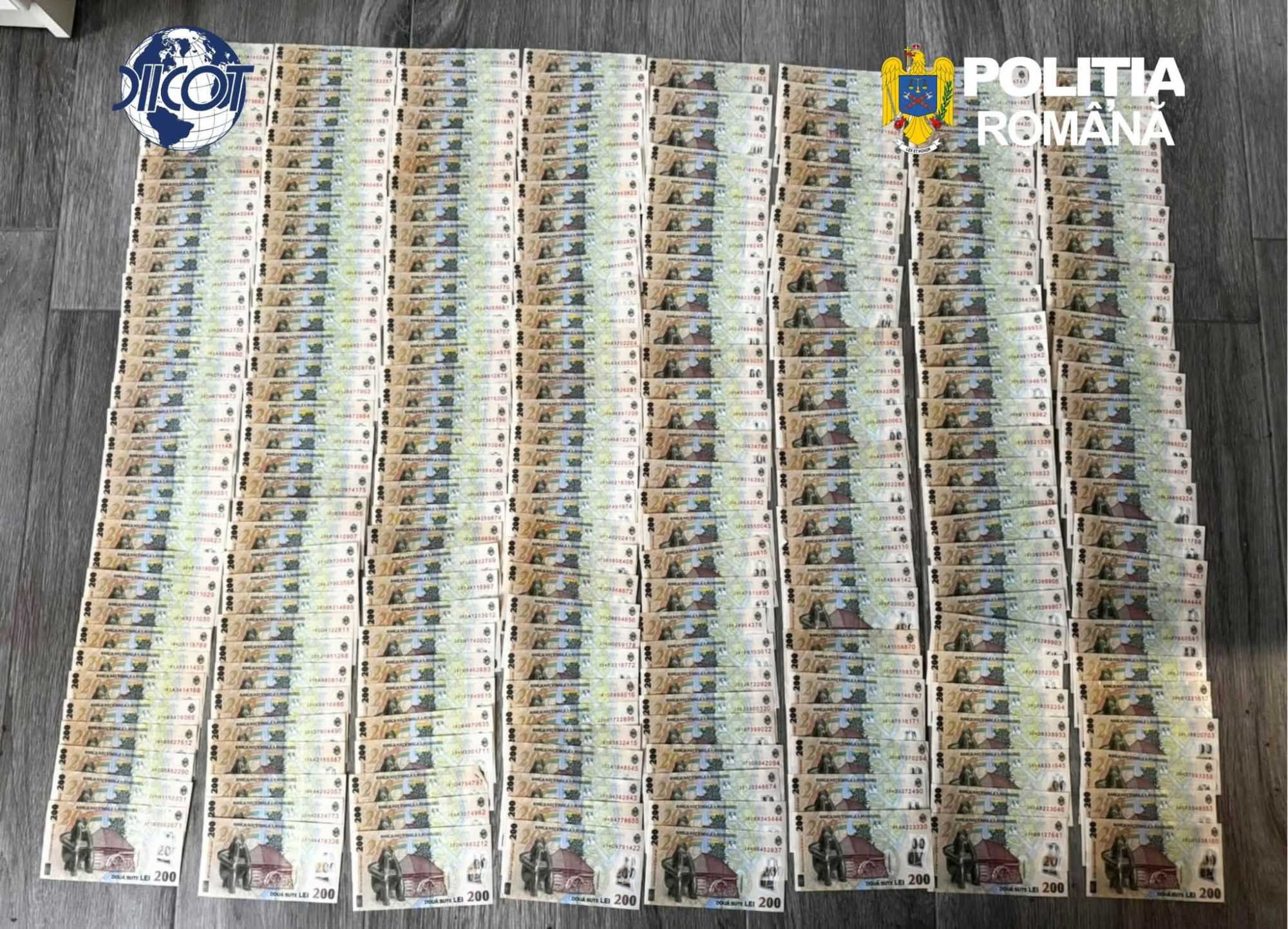 Több százezer lejt foglaltak le | Fotók: Román Rendőrség