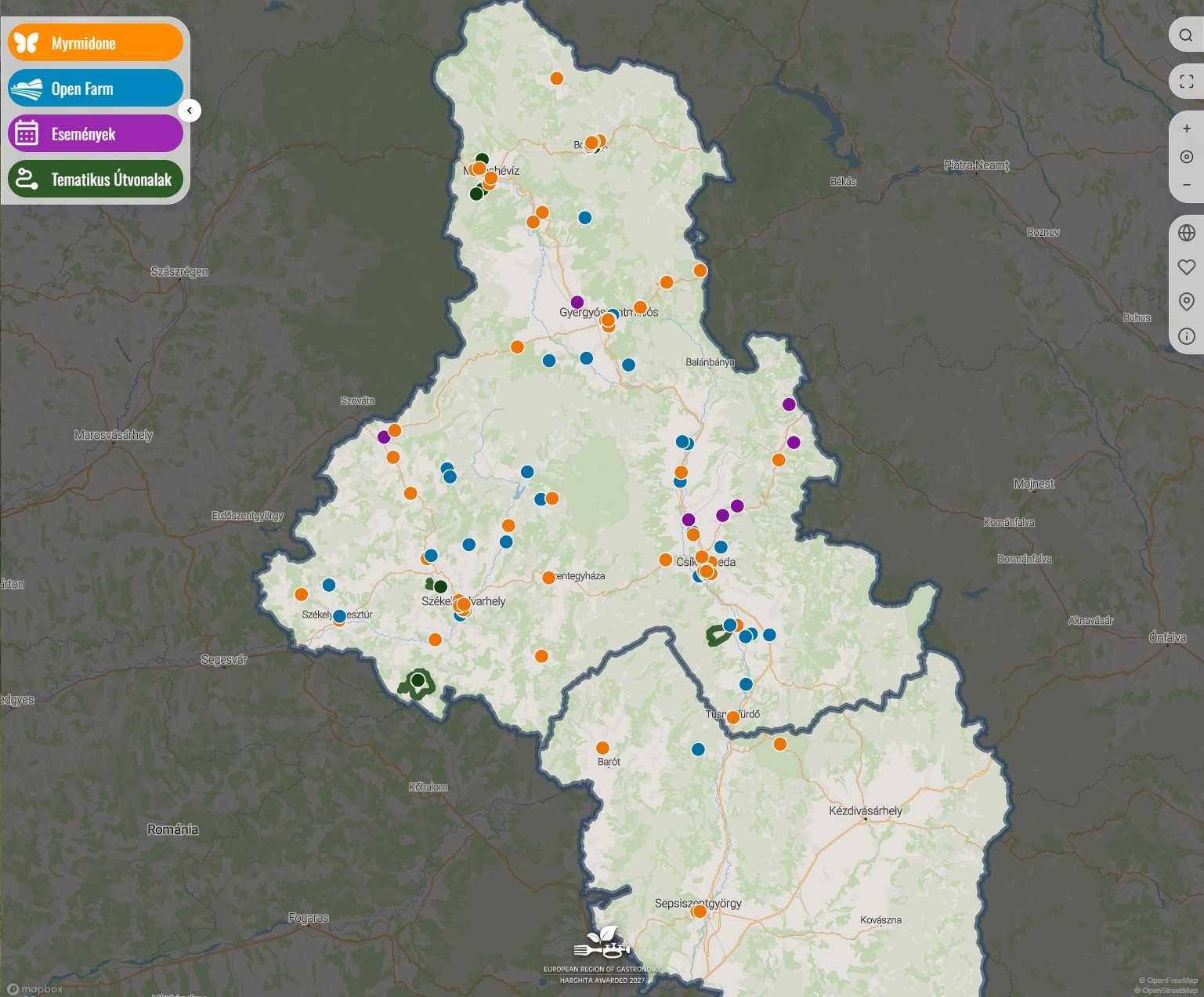 Gasztrotérkép | Fotó: Visit Harghita