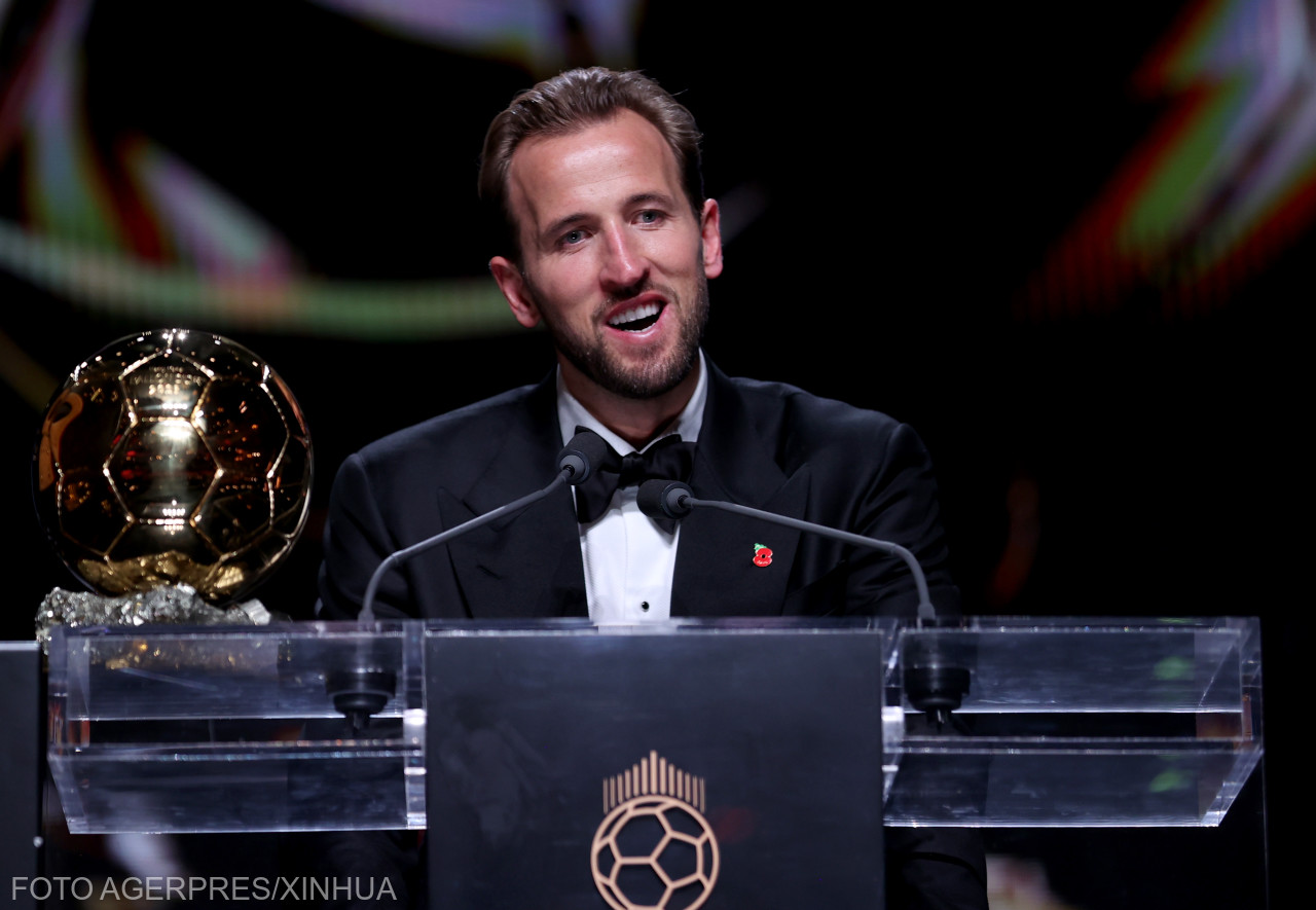 Harry Kane átvette az Aranylabdát | Fotó: Agerpres/Xinhua