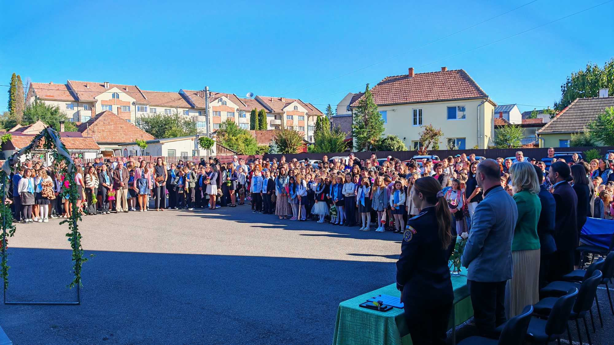 Becsengetés a Turóczi Mózes iskolában | A szerző felvétele