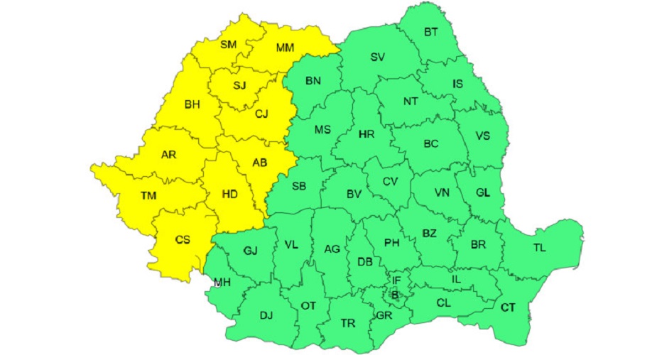 Kiadták a riasztást | Térkép: ANM