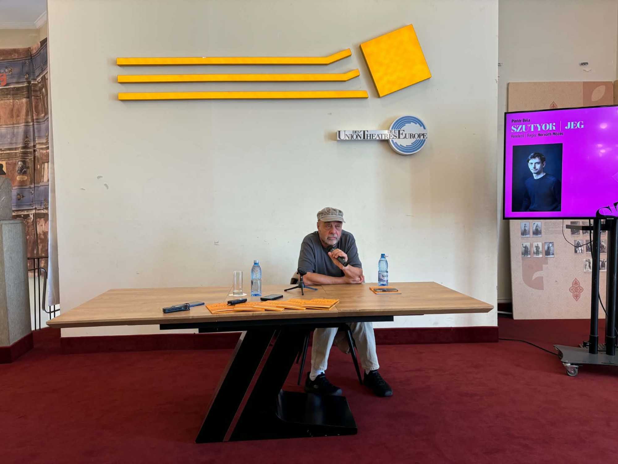 Tompa Gábor felvázolta, mire számíthat a közönség a következő évadban. Fotó: a szerző felvétele