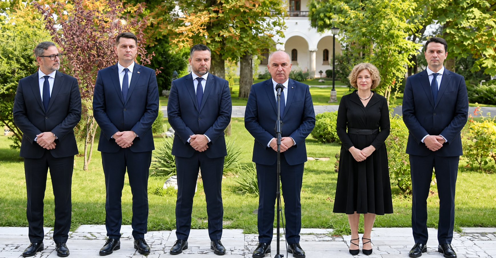 A Nemzeti Liberális Párt küldöttsége. | Fotó: Képernyőmentés