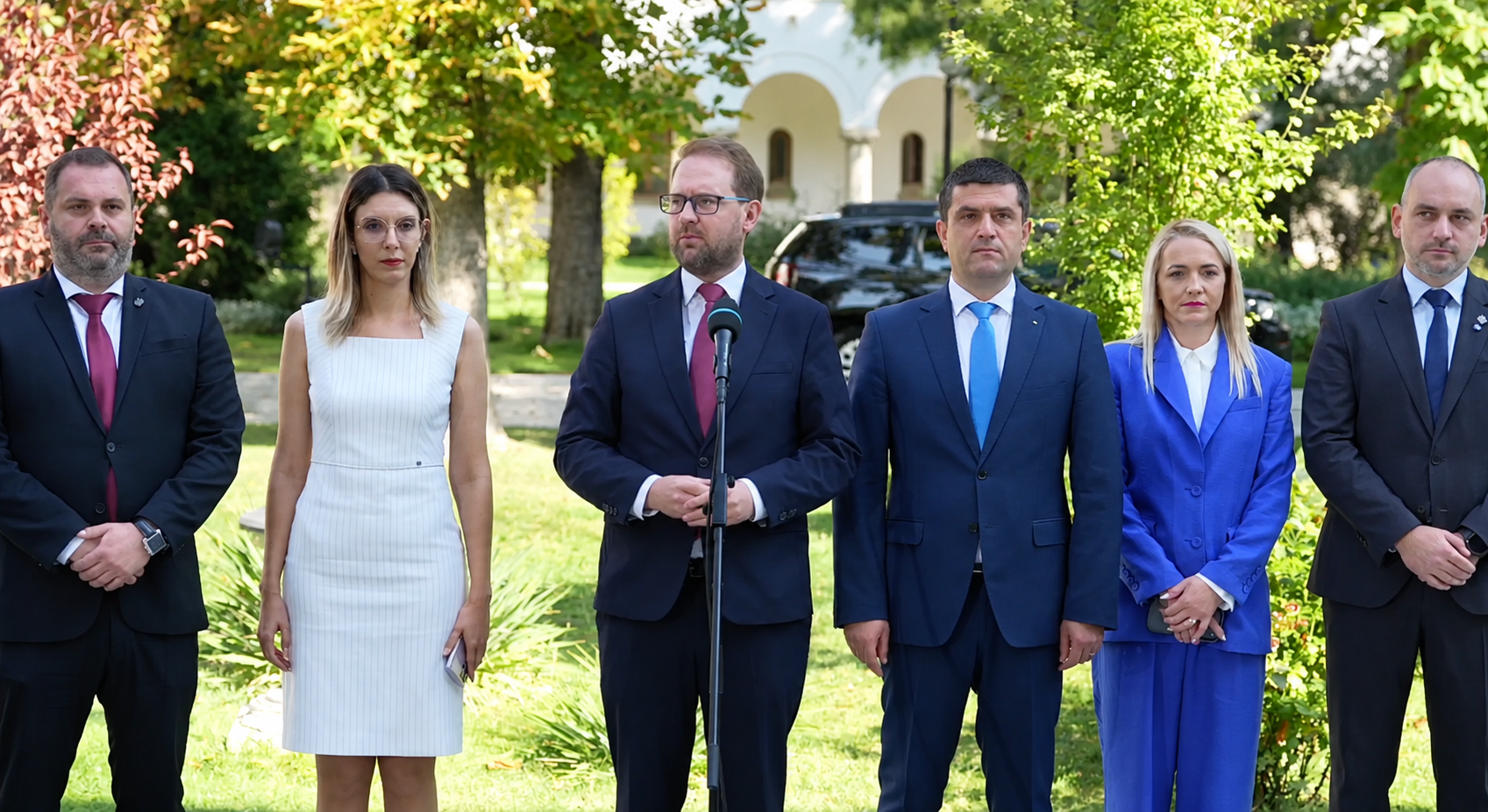 Az USR küldöttsége. | Fotó: képernyőmentés