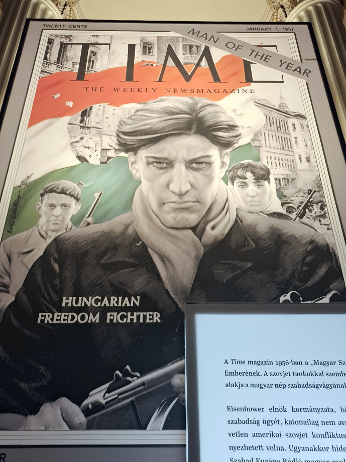 Time magazin címlap az 1956-os év emberével l Fotó: Magyar Kurír/Moldován Ákos