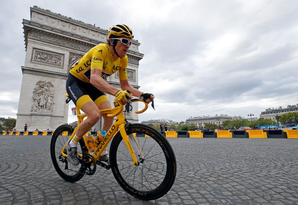 Geraint Thomas Nyerte A 105 Tour De France Kerékpáros Versenyt