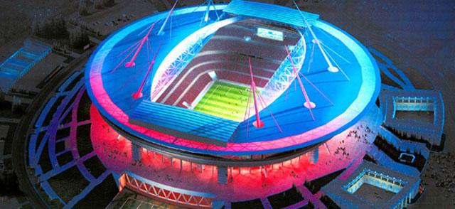 Szentpétervár, Zenit Arena, 61 251 néző, új stadion, átadás 2016-ban