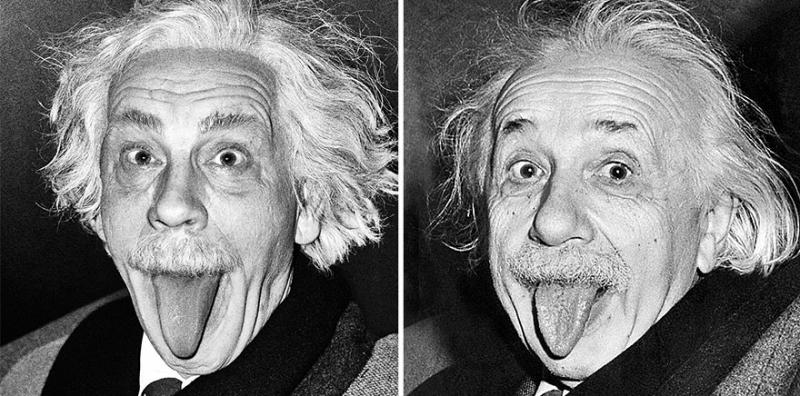 Arthur Sasse / Albert Einstein Sticking Out His Tongue (1951)