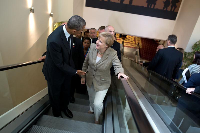 Angela Merkel német kancellárral