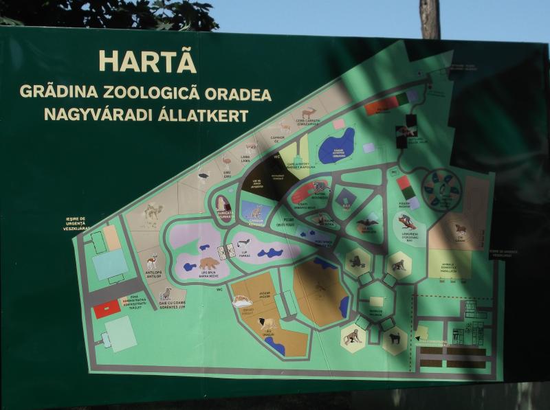 Az állatkert térképe
