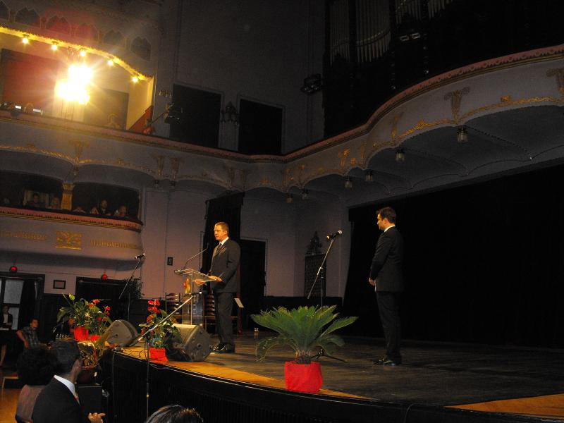 Soós Zoltán városi tanácsos tart ünnepi beszédet