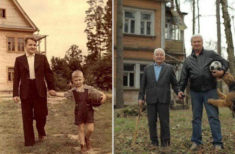 Apa és fia 50 év után.